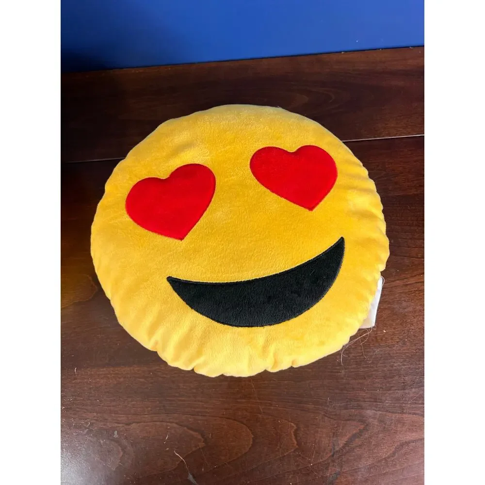 Set of 3 Emojis Throw Pillows